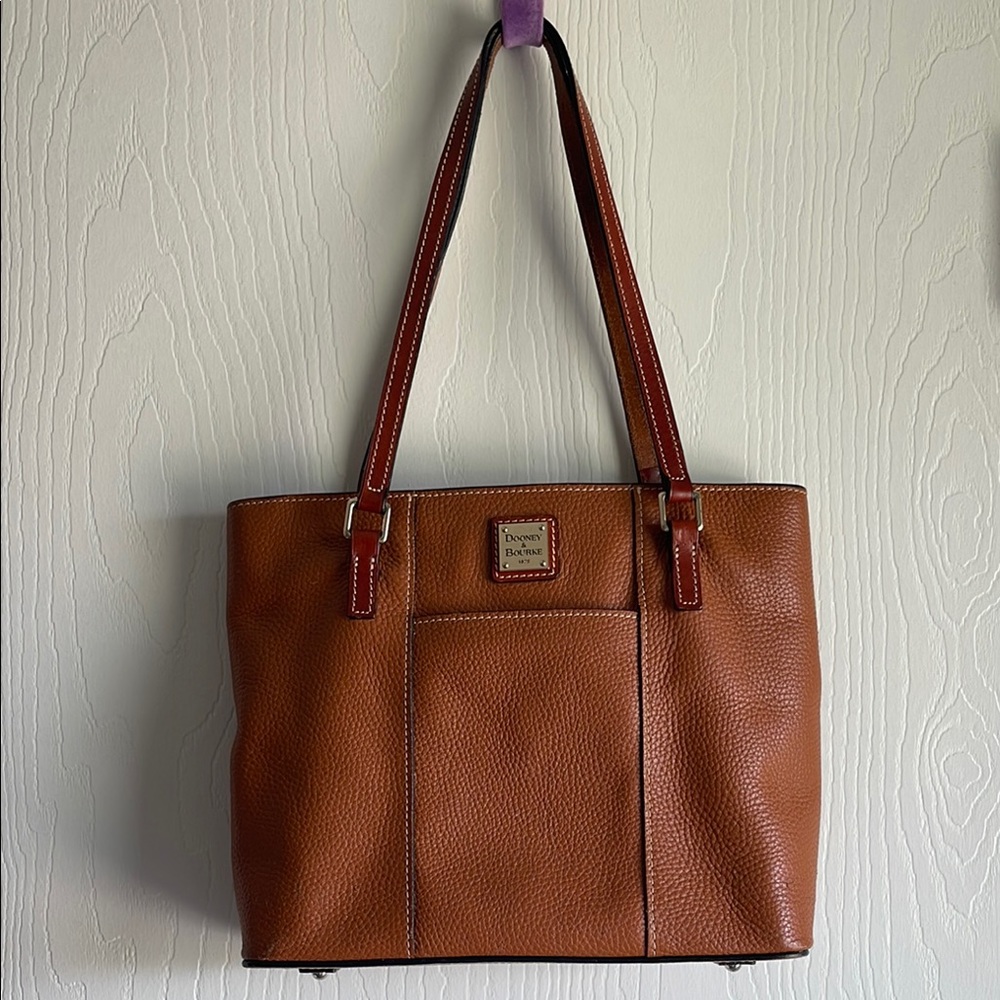 Dooney & Bourke Brown Leather Tote Bag